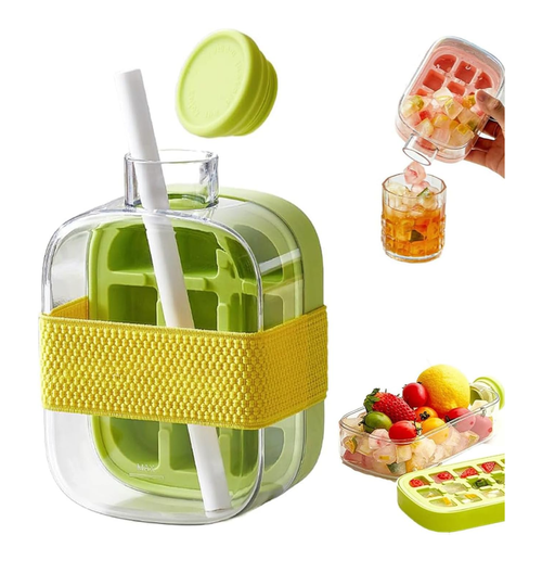2-in-1 Ice Cube Bottle Mold - Press and Release