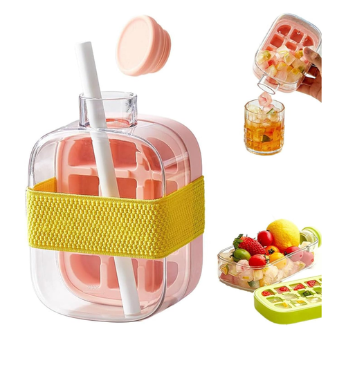 2-in-1 Ice Cube Bottle Mold - Press and Release